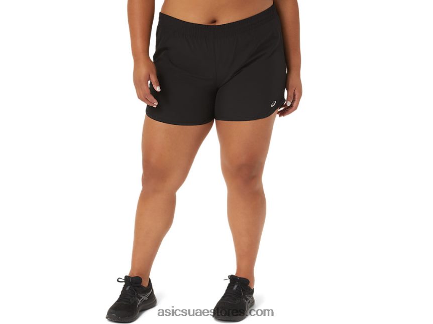 Asics أسود الأداء سرعة لايت للسيدات 4 بوصة قصيرة المدى 2N24DJ4099 Asics أسود الأداء سرعة لايت للسيدات 4 بوصة قصيرة المدى 2N24DJ4099
